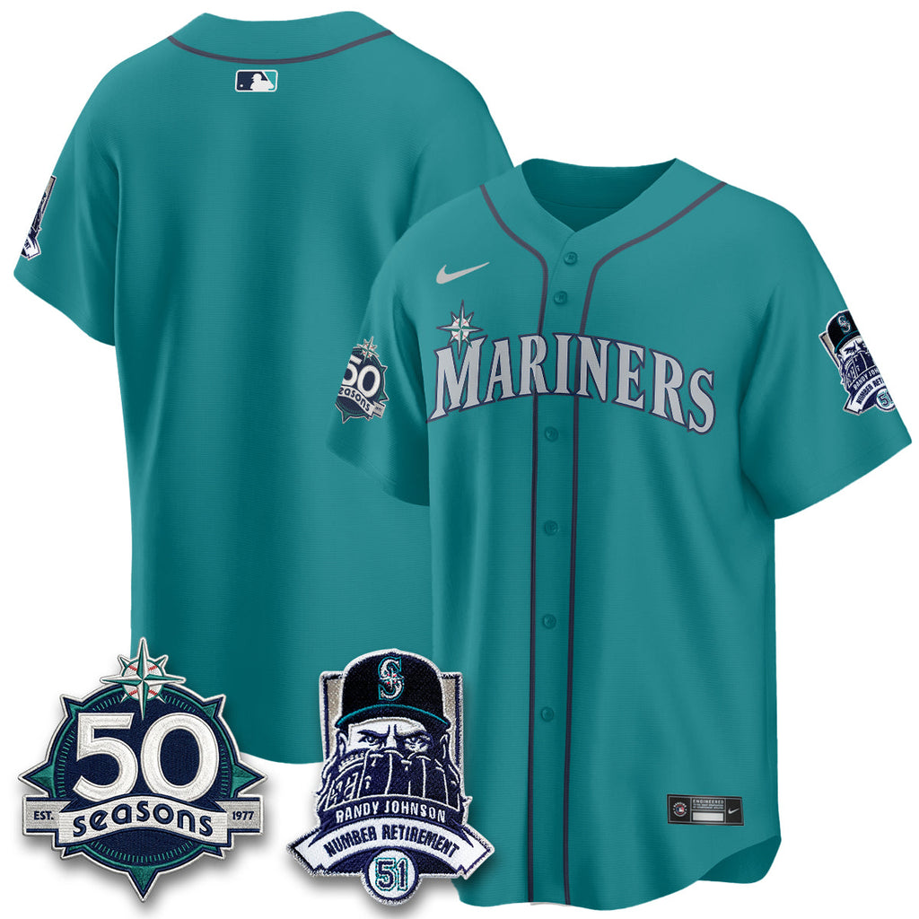 Seattle Mariners Randy Johnson Vapor Limited Jersey V2- All Stitched