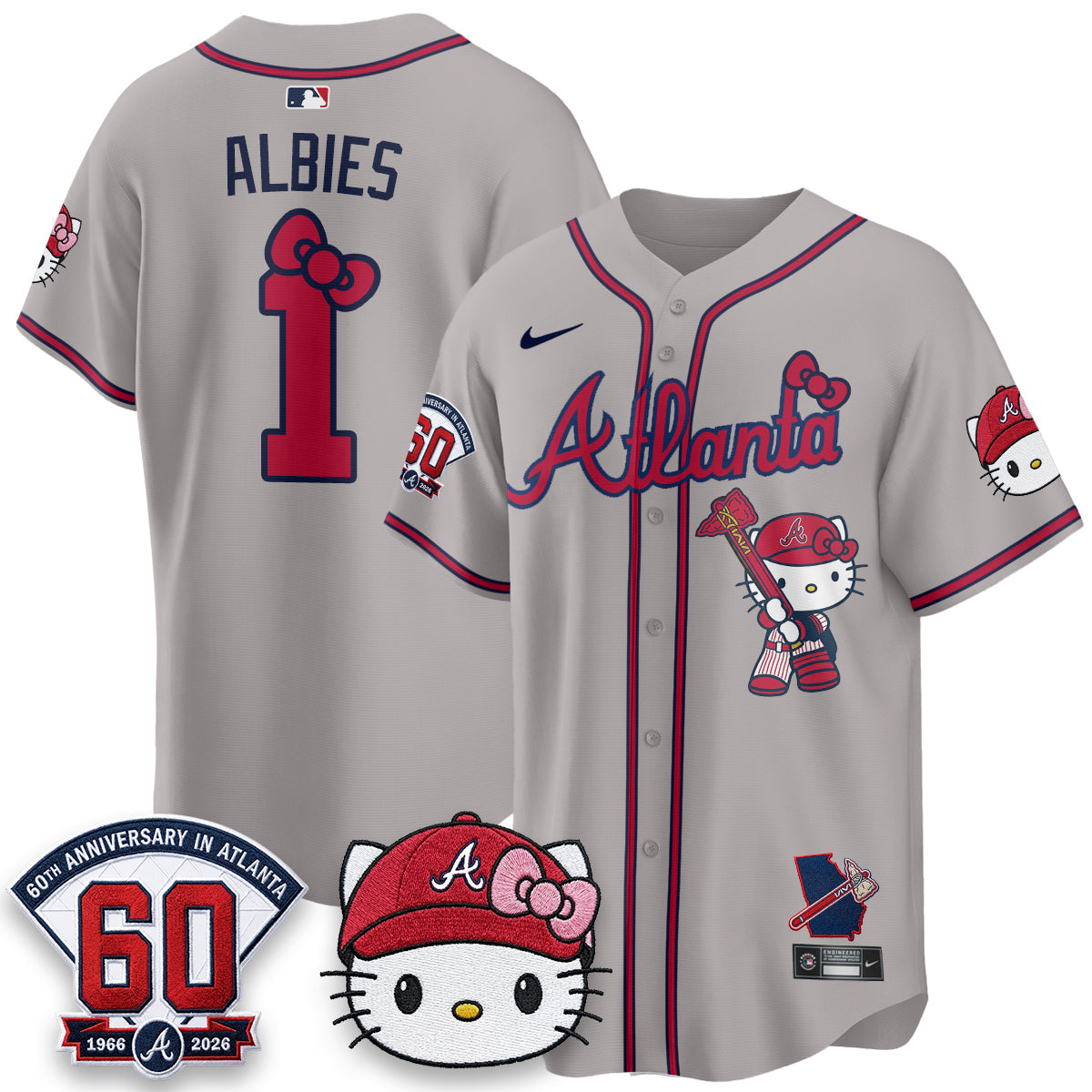 Atlanta Braves x Meow KT 2026 Vapor Limited Jersey - All Stitched