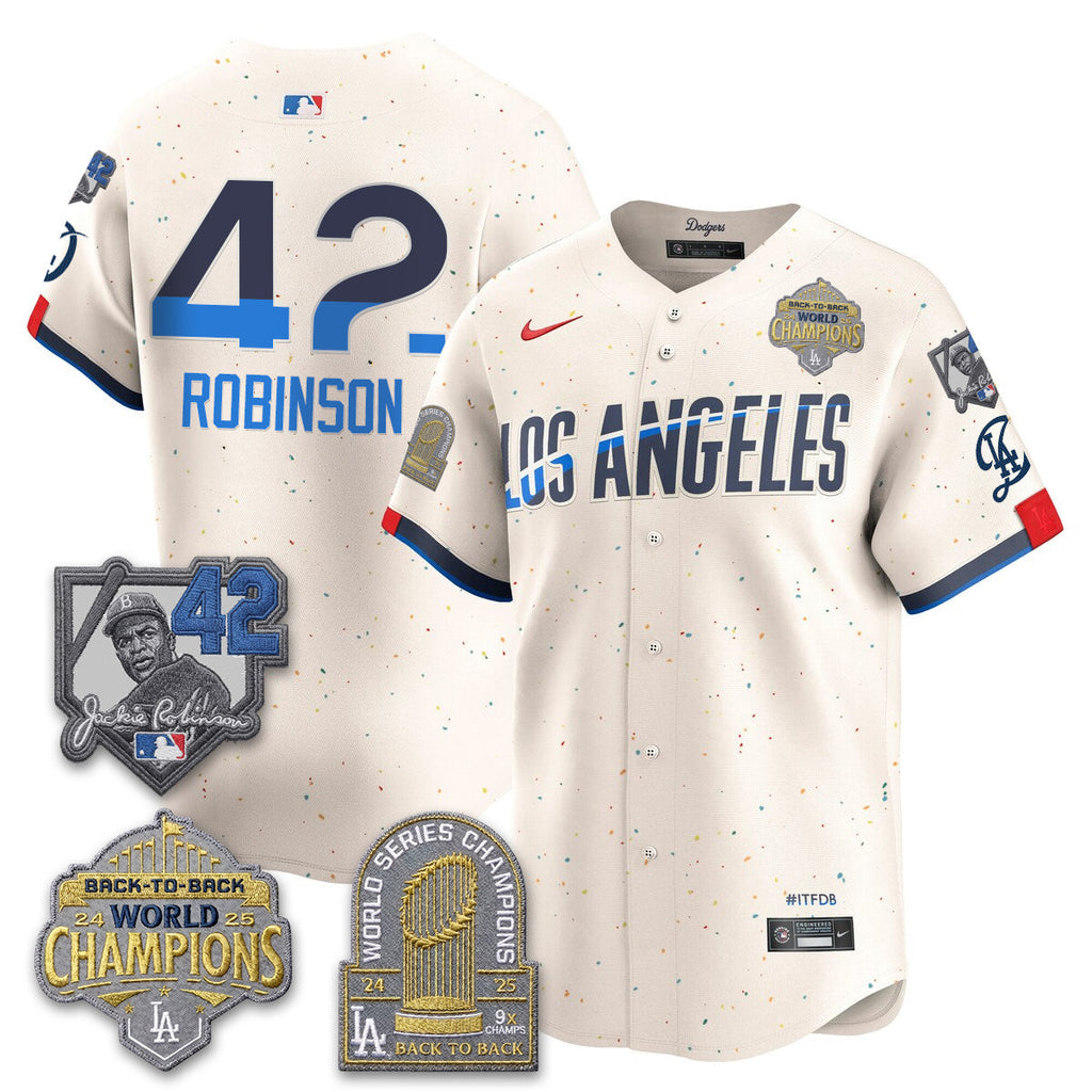 Los Angeles Dodgers 2026 New Era Gold Collection Vapor Limited Jersey - B2B Champs - All Stitched