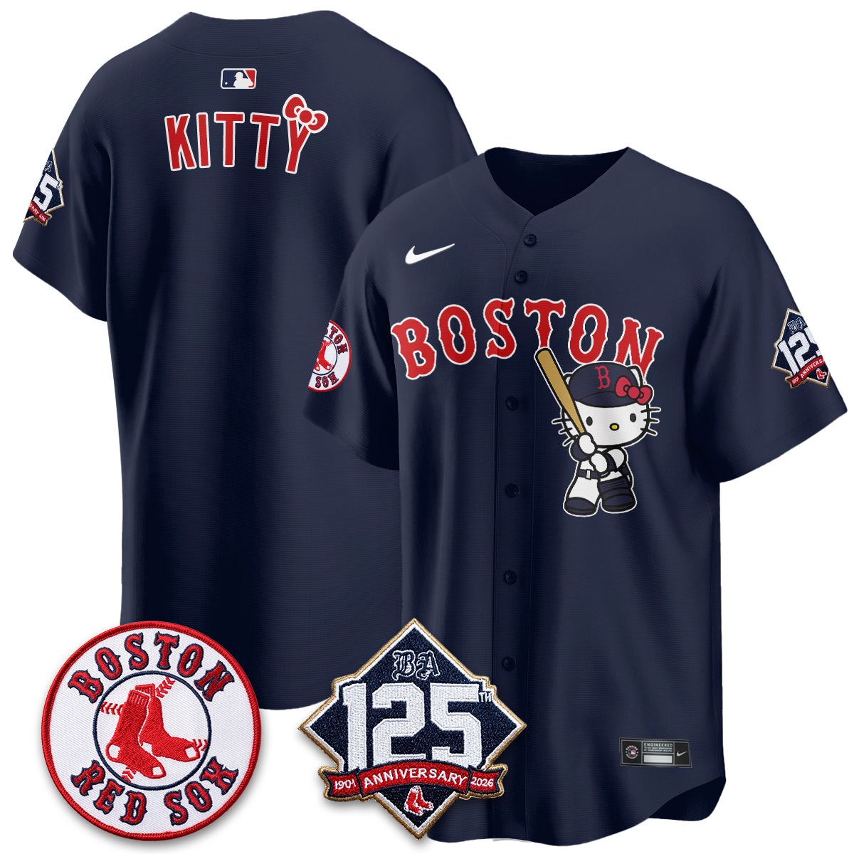 BOS x Meow KT Vapor Limited City Connect Jersey - Stitched