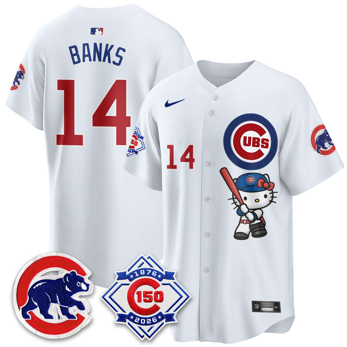 Chicago Cubs x Meow KT Vapor Premier Limited Jersey - All Stitched