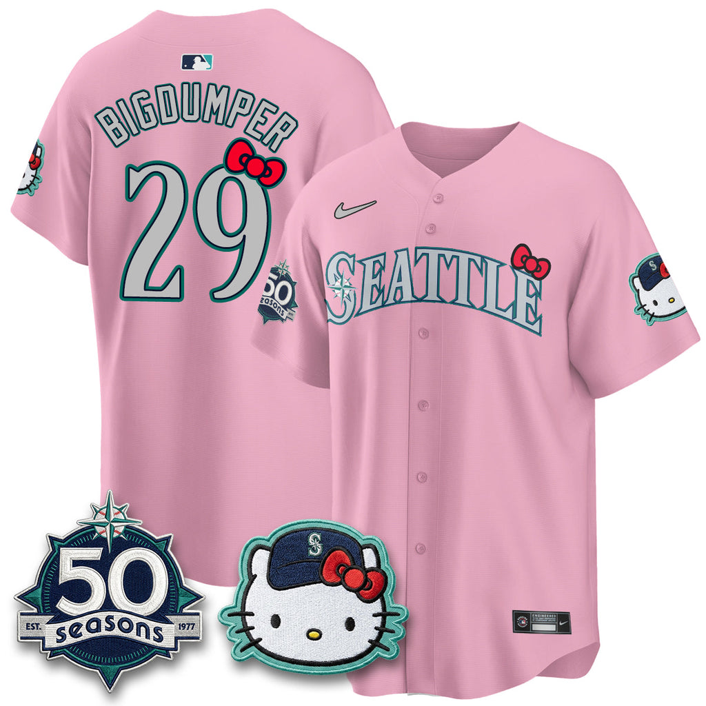 Seattle Mariners x Meow KT Night Limited Jersey - All Stitched