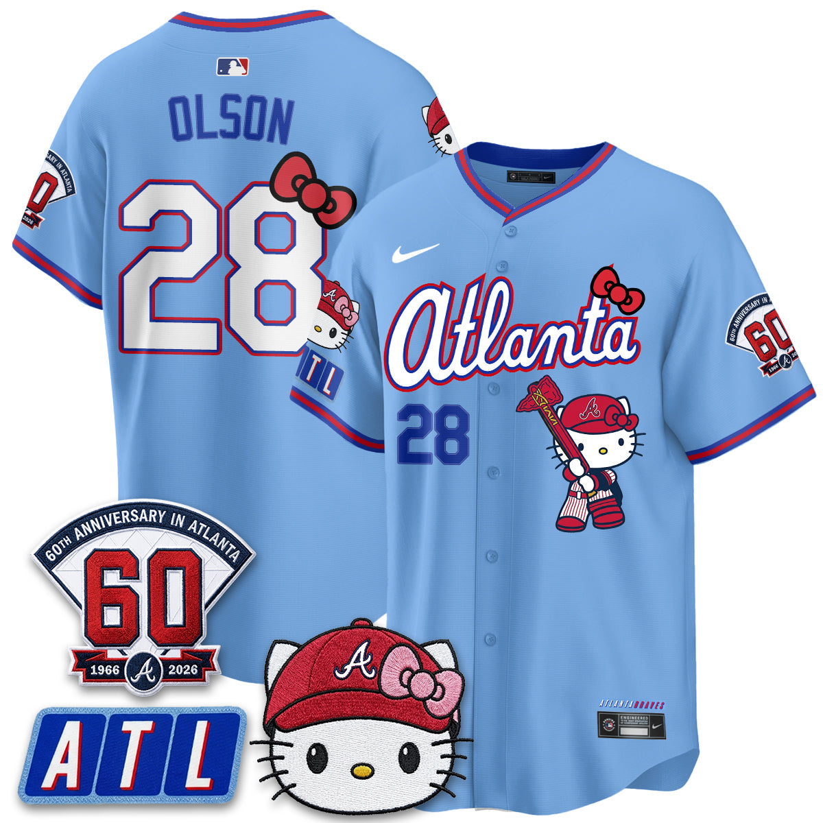 Atlanta Braves x Meow KT 2026 Vapor Limited Jersey - All Stitched