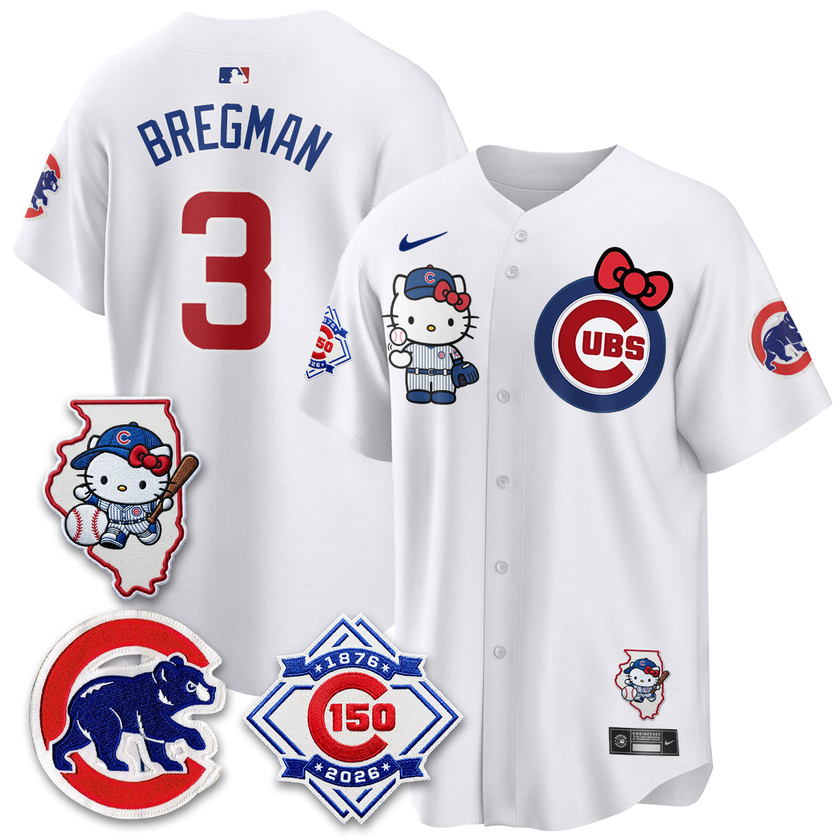 Chicago Cubs x Meow KT Vapor Premier Limited Jersey - All Stitched V2