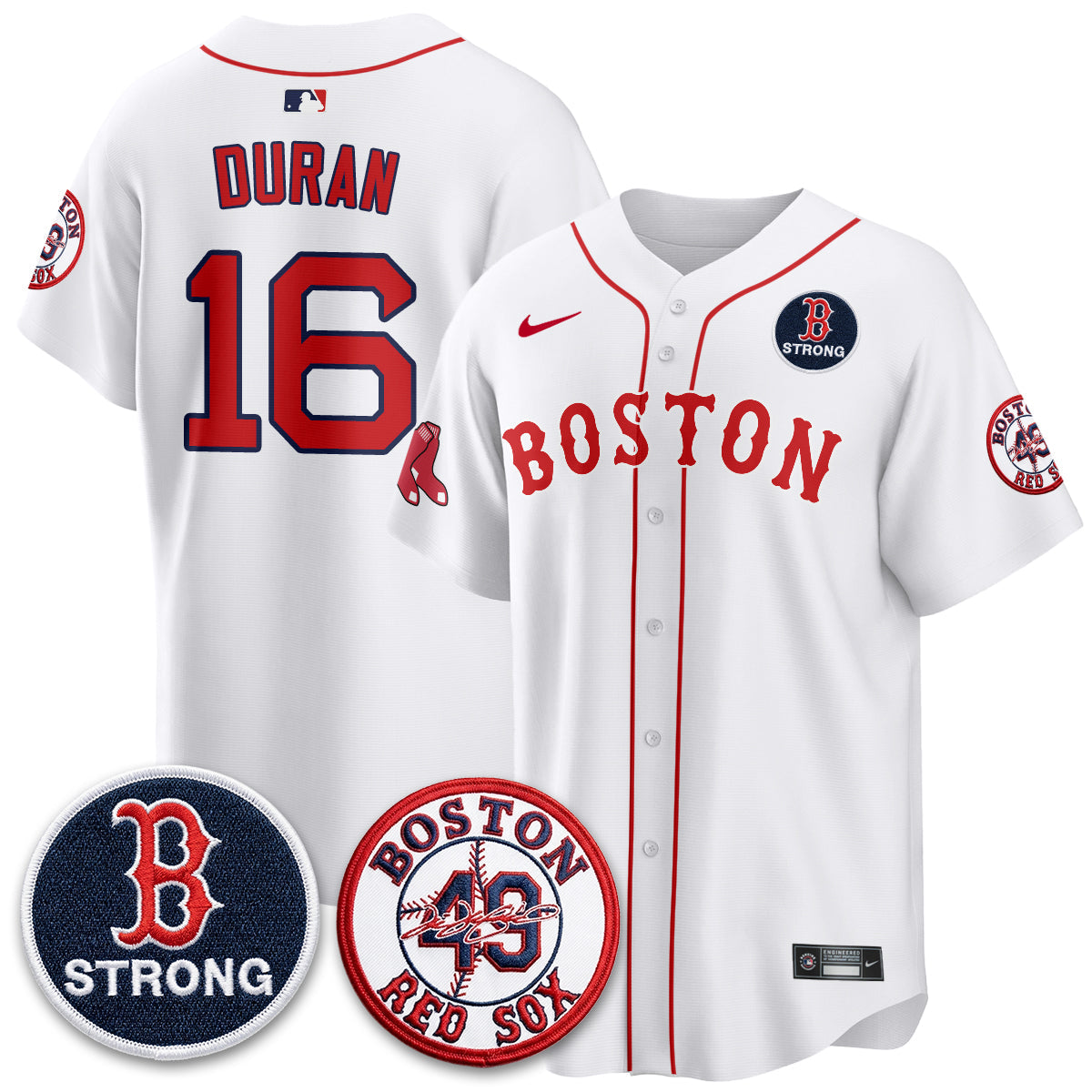 Boston Red Sox Tim Wakefield Memorial Patch Vaper Premier Limited Jersey - All Stitched V2