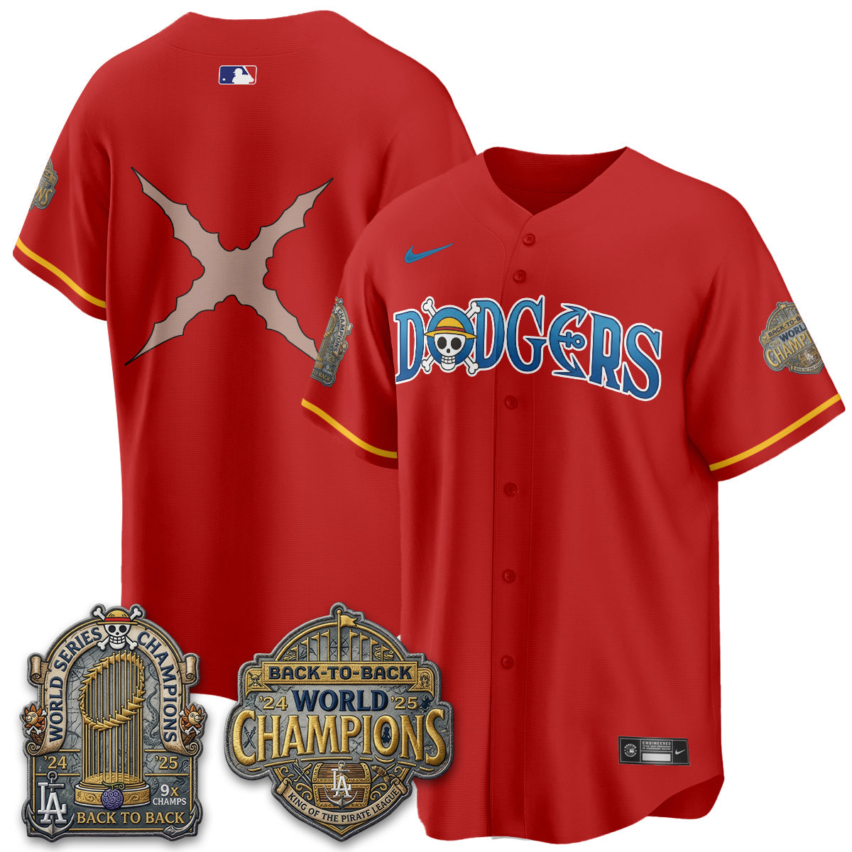Los Angeles Dodgers Japanese Cartoon Vapor Limited Jersey - Stitched