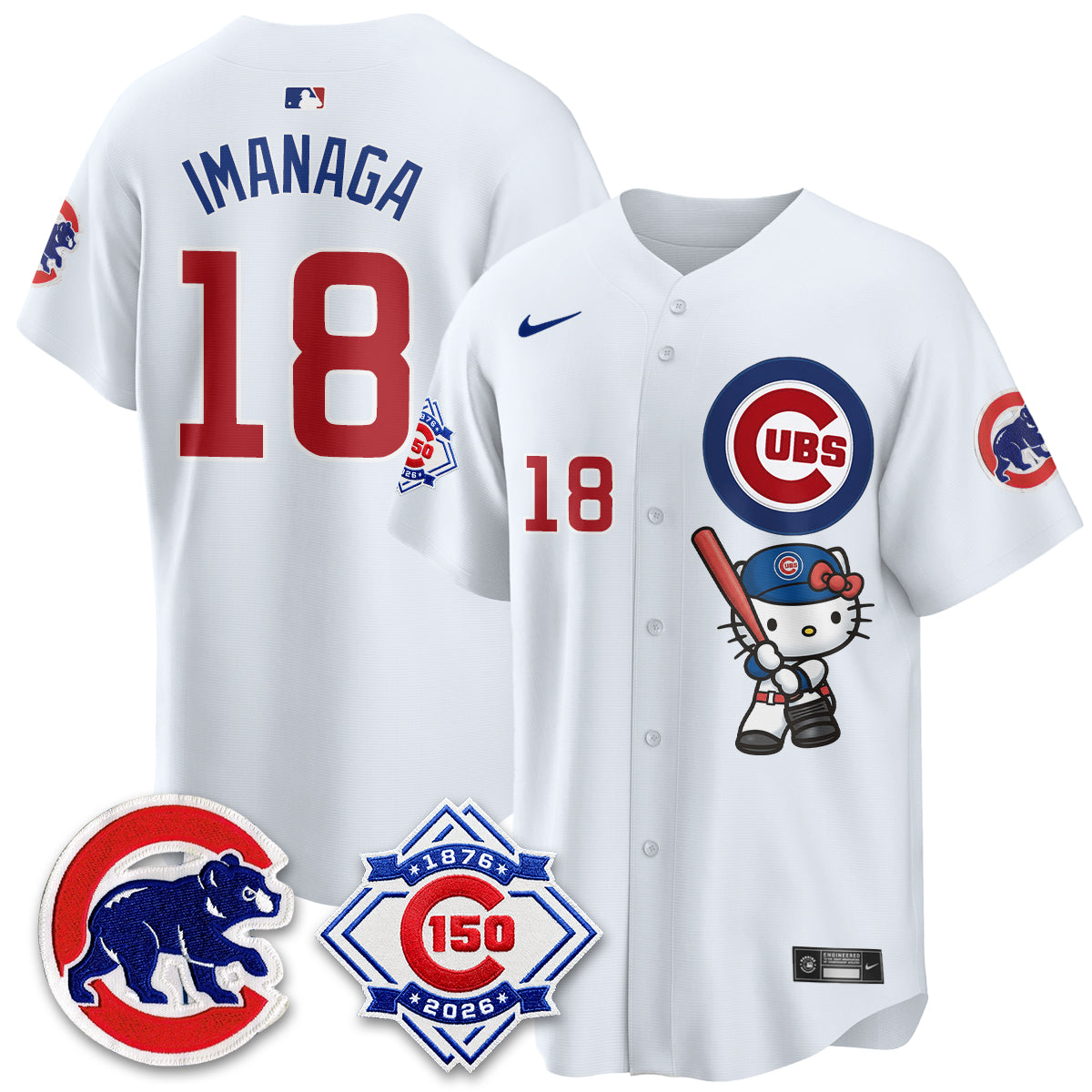 Chicago Cubs x Meow KT Vapor Premier Limited Jersey - All Stitched
