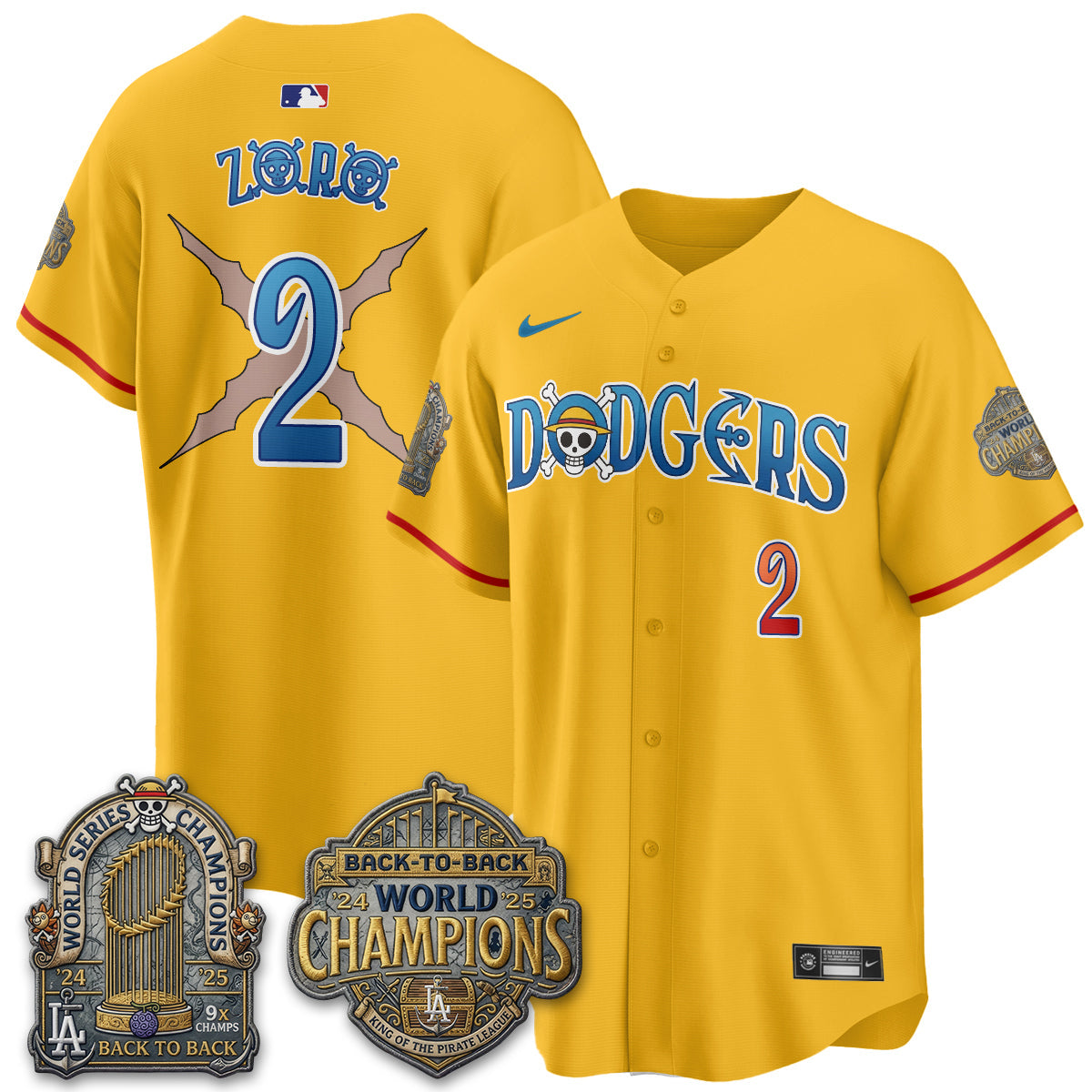 Los Angeles Dodgers Japanese Cartoon Vapor Limited Jersey - Stitched