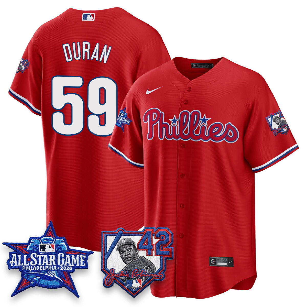 Philadelphia Phillies 2026 Jackie Robinson New Era - All Star Game Vapor Limited Jersey - All Stitched