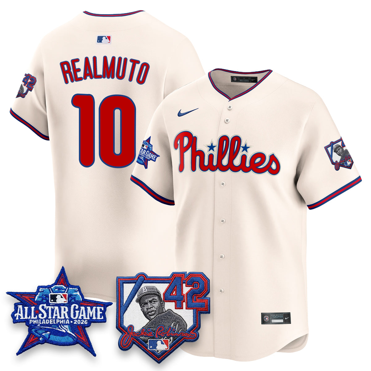 Philadelphia Phillies 2026 Jackie Robinson New Era - All Star Game Vapor Limited Jersey - All Stitched