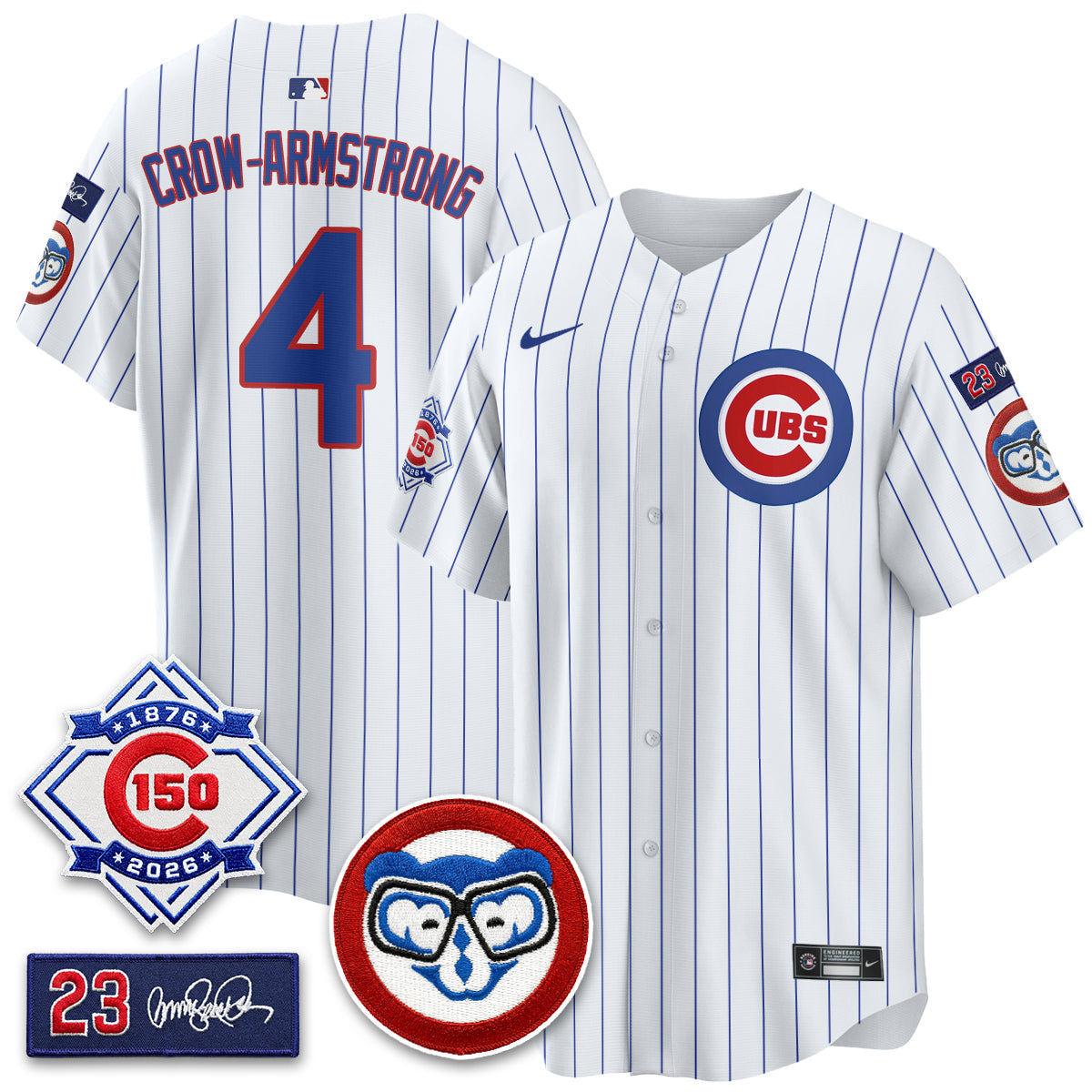Chicago Cubs 150th Anniversary Holy Cow Vapor Premier Limited Jersey - All Stitched