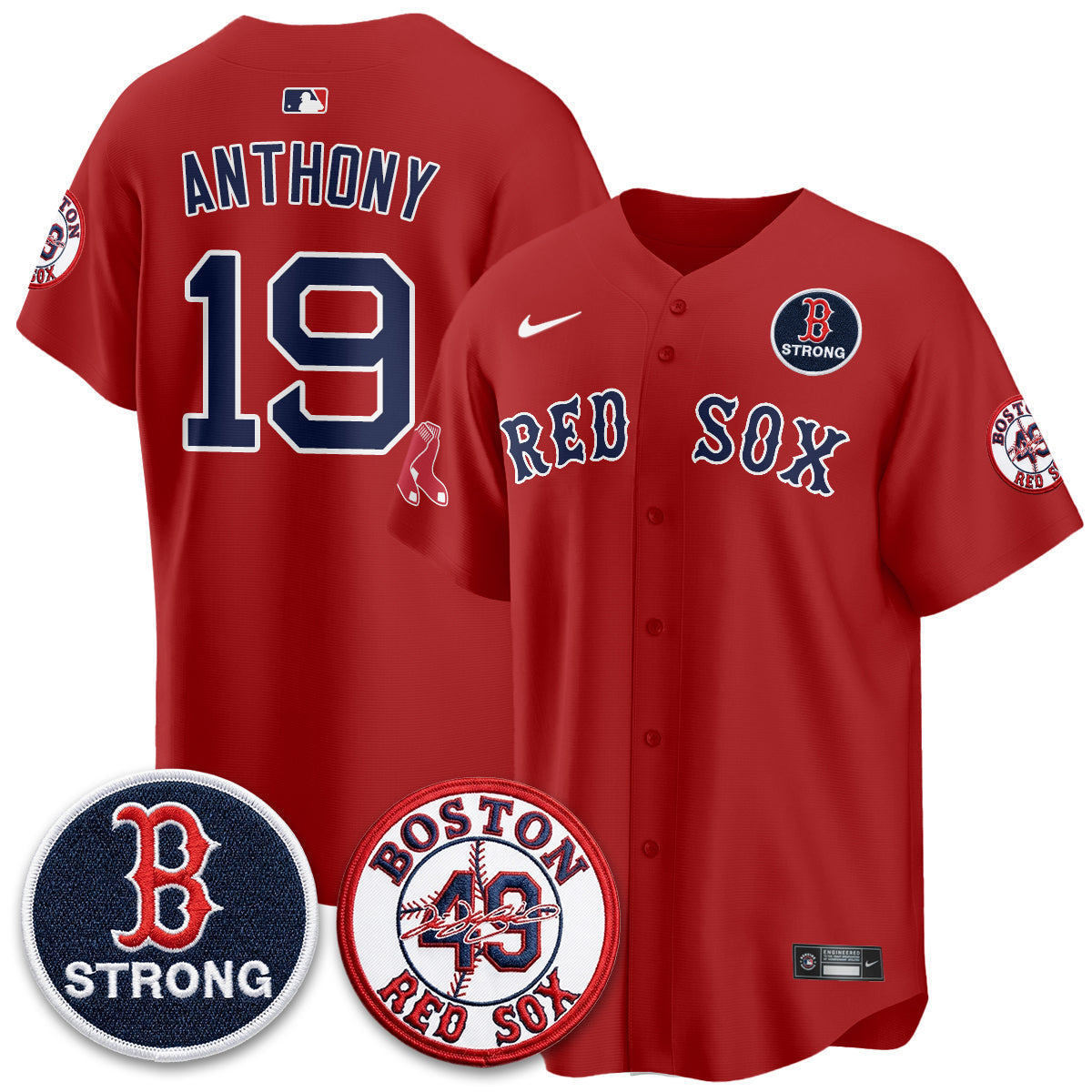 Boston Red Sox Tim Wakefield Memorial Patch Vaper Premier Limited Jersey - All Stitched V2