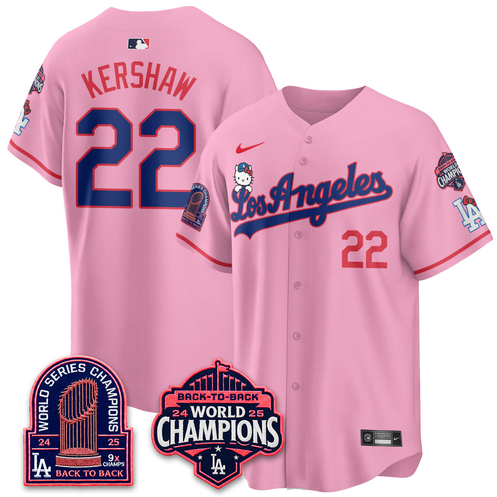 Los Angeles Dodgers x Hello Kitty Night 2026 Vapor Jersey - All Stitched - V2