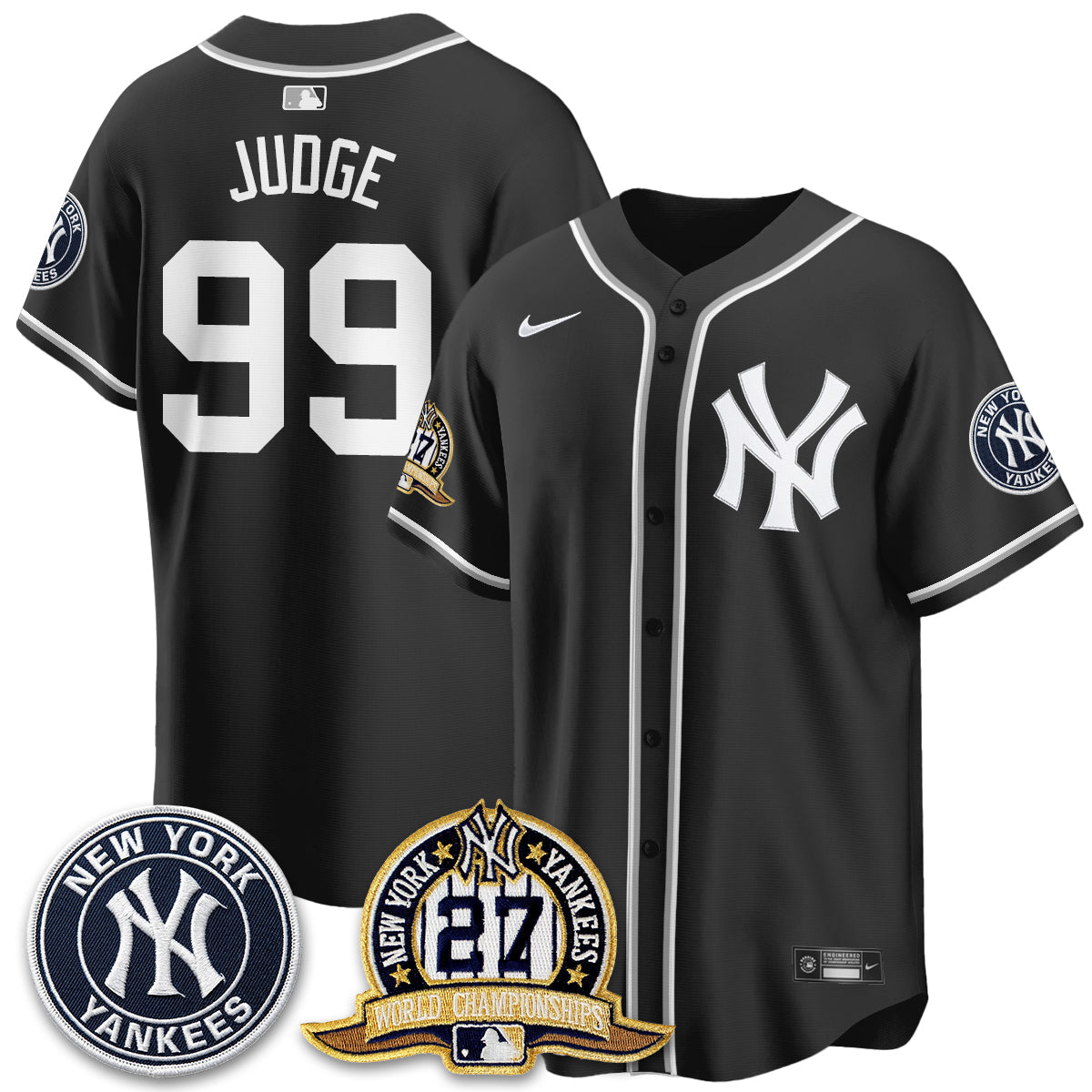 NYY 2026 Black Out Style Vapor Limited Jersey - All Stitched