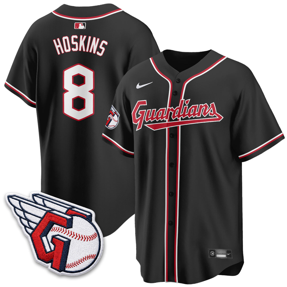 Cleveland Guardians 2026 Black Out Style Limited Vapor Jersey - All Stitched