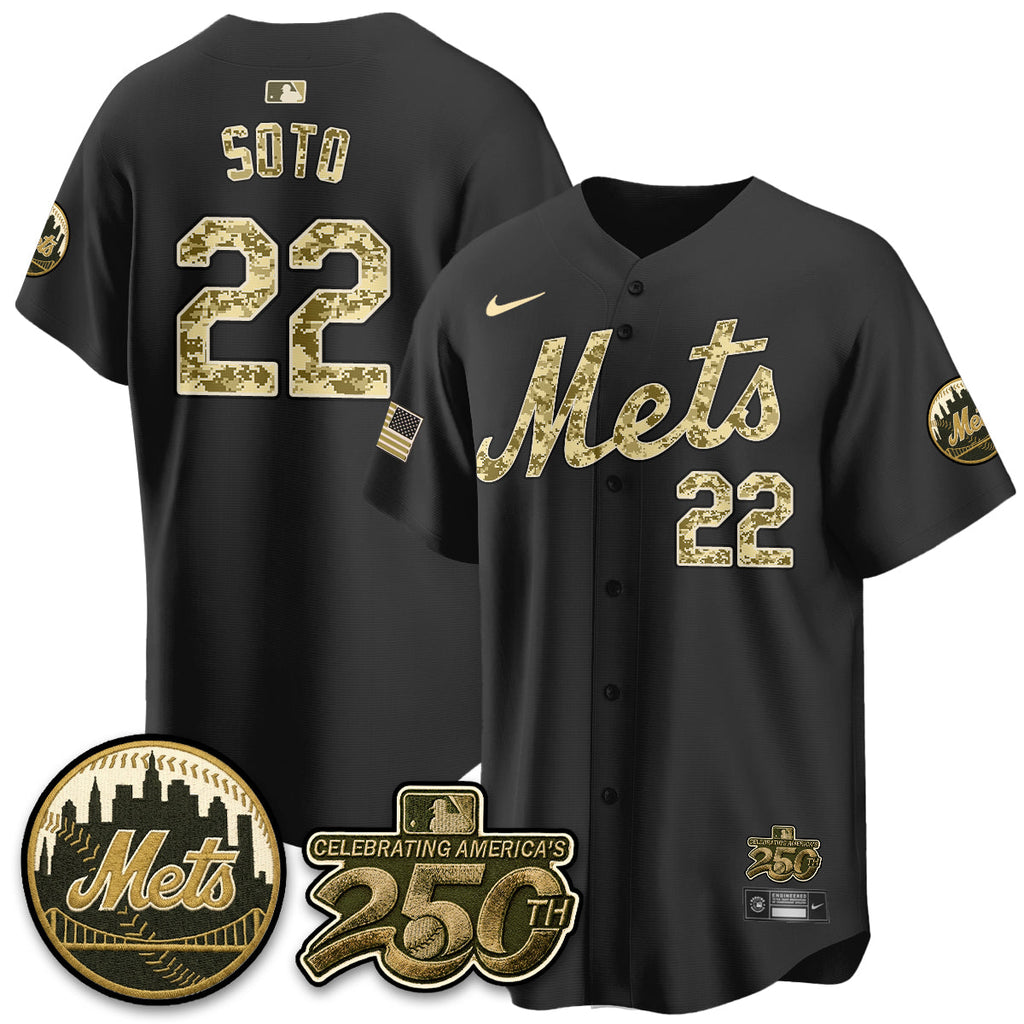 New York Mets Armed Forces Day Vapor Premier Limited Jersey - All Stitched V2