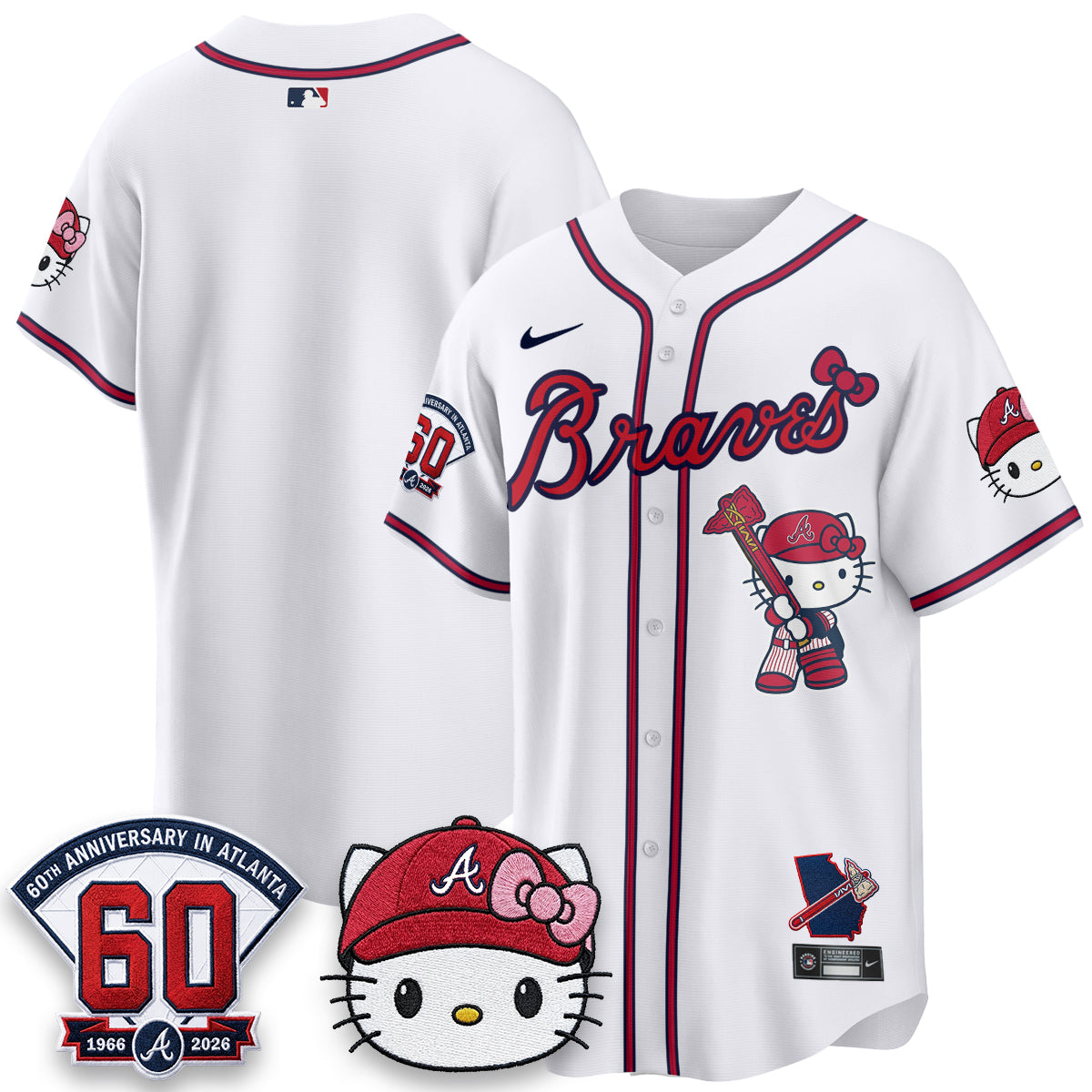 Atlanta Braves x Meow KT 2026 Vapor Limited Jersey - All Stitched