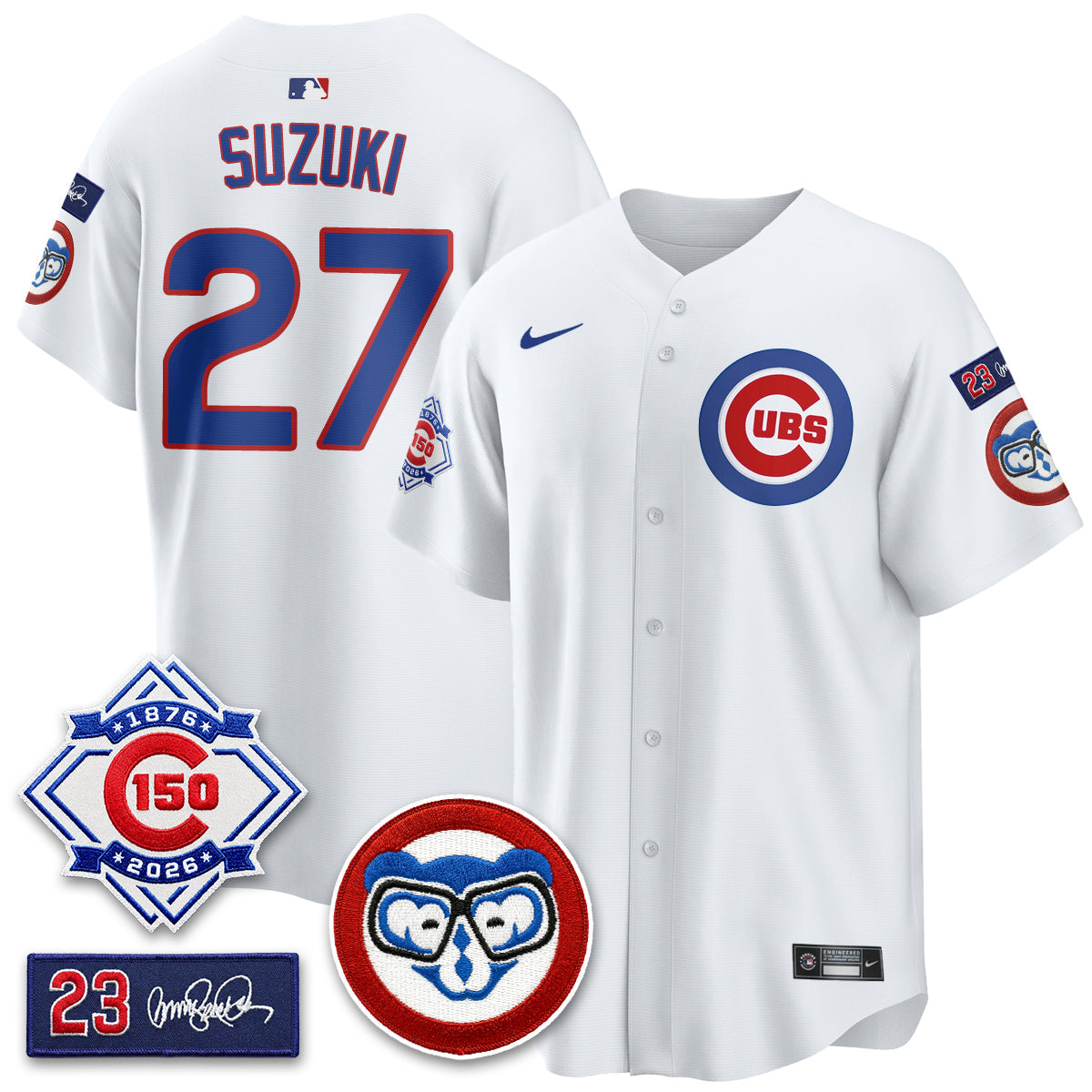 Chicago Cubs 150th Anniversary Holy Cow Vapor Premier Limited Jersey - All Stitched