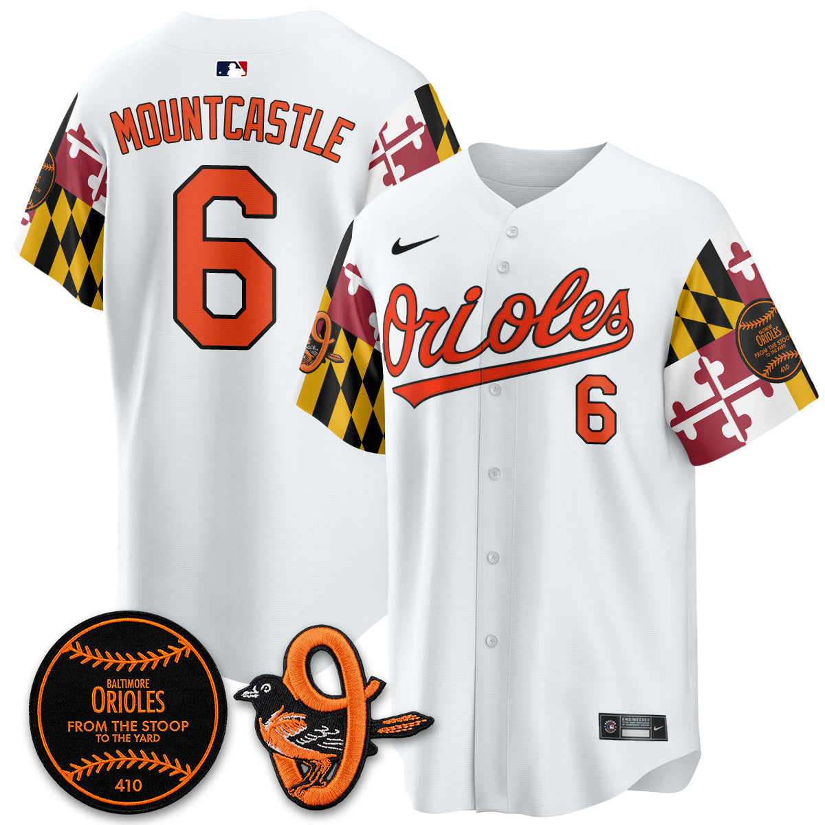 Baltimore Orioles 2026 x Maryland State Flag Vapor Jersey - All Stitched V2