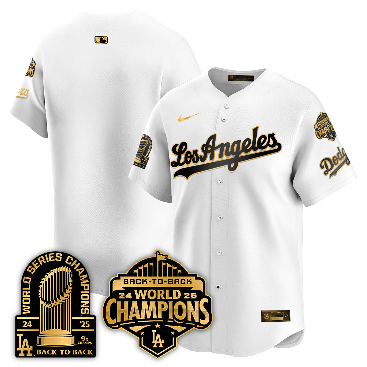 LAD Gold Collection Vapor Limited Jersey - 9x & B2B Champs - All Stitched