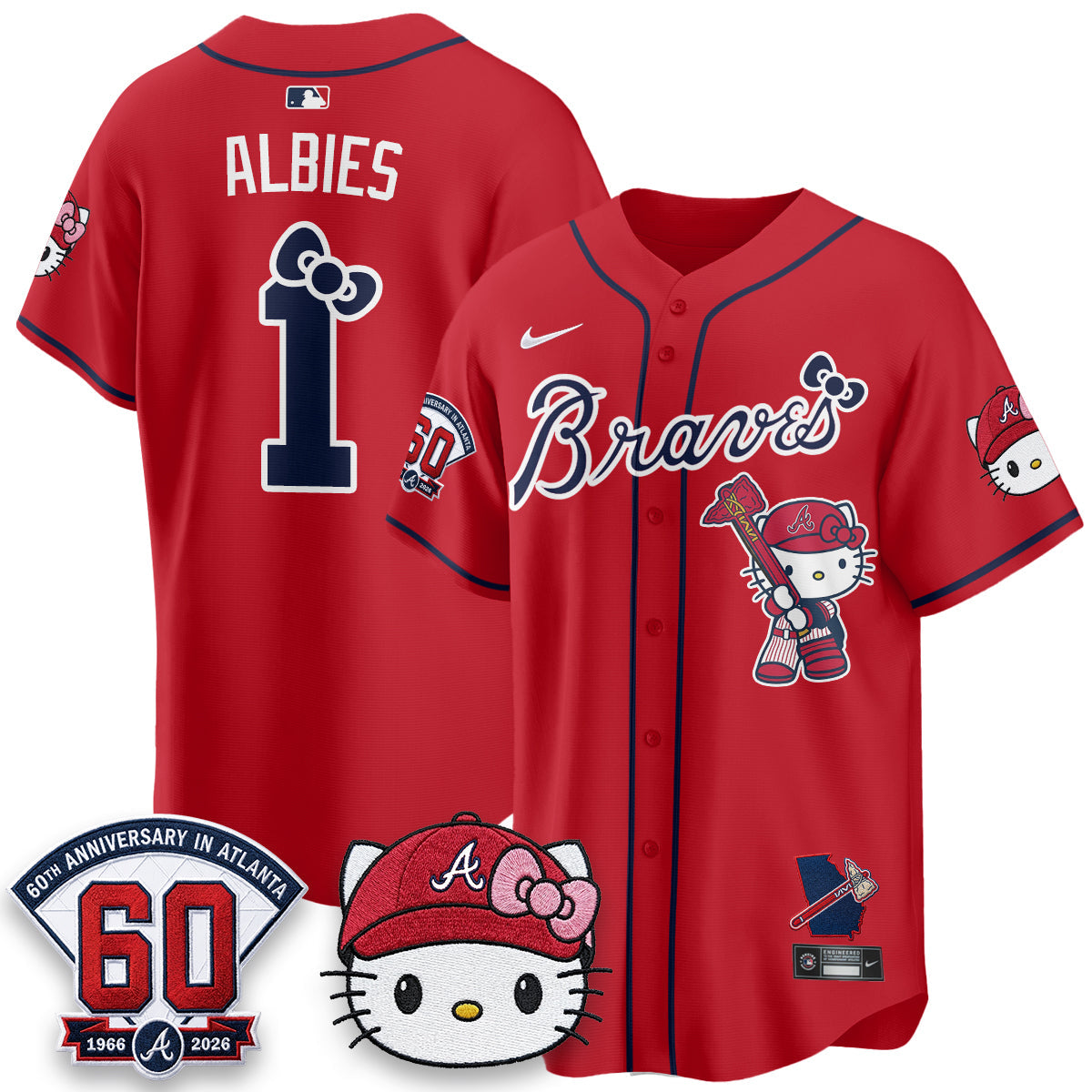 Atlanta Braves x Meow KT 2026 Vapor Limited Jersey - All Stitched