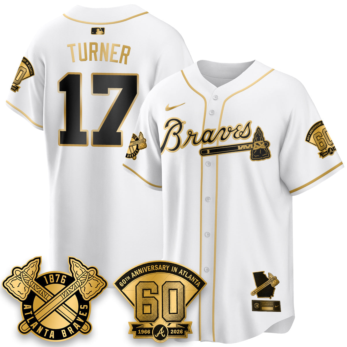 ATL 60th Anniversary Special Edition Vapor Limited Jersey - All Stitched