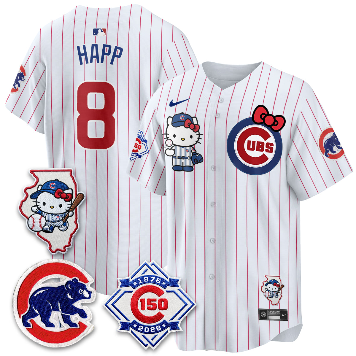 Chicago Cubs x Meow KT Vapor Premier Limited Jersey - All Stitched V2