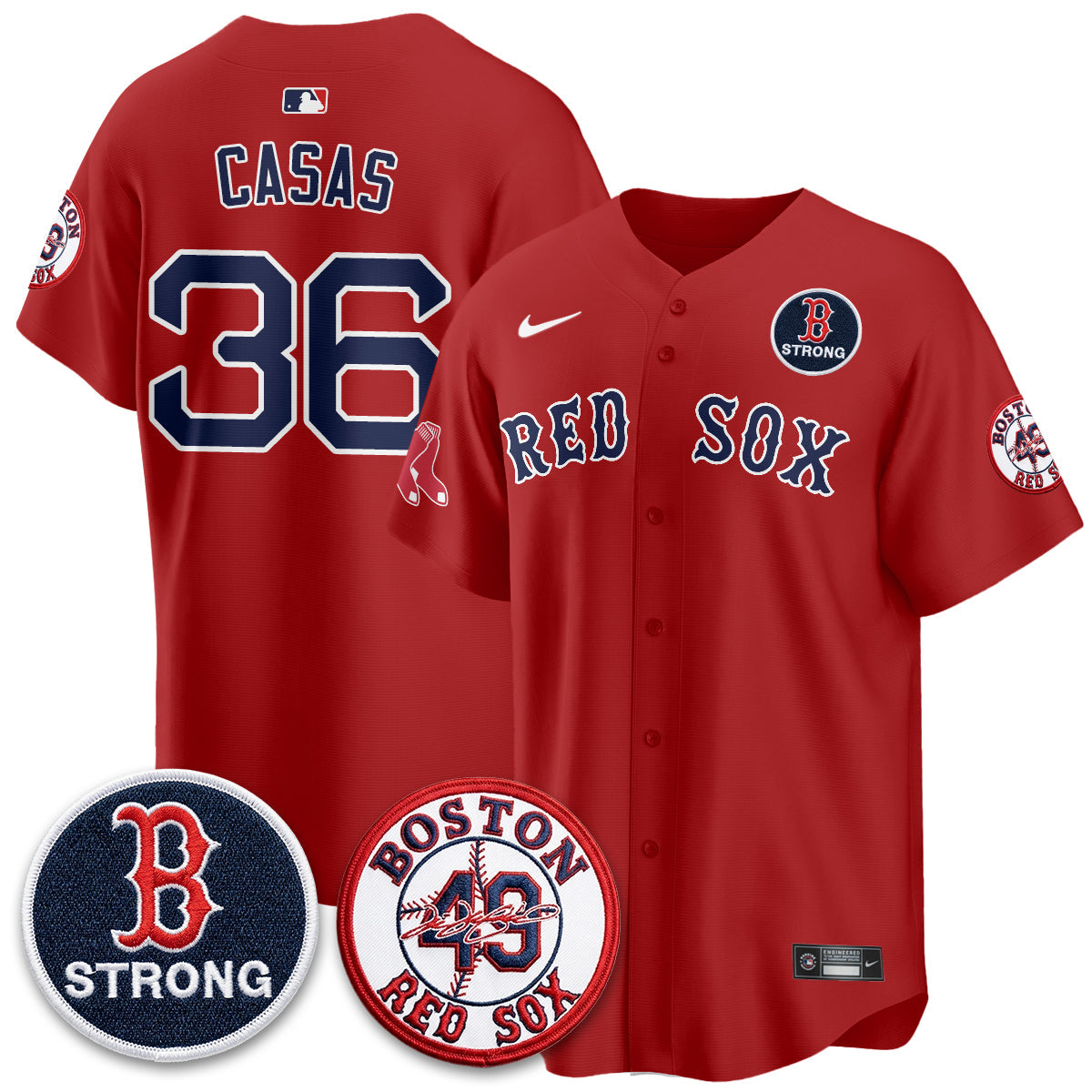 Boston Red Sox Tim Wakefield Memorial Patch Vaper Premier Limited Jersey - All Stitched V2