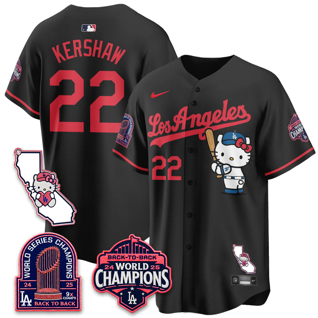 Los Angeles Dodgers x Meow KT 2026 Vapor Jersey - All Stitched - V4