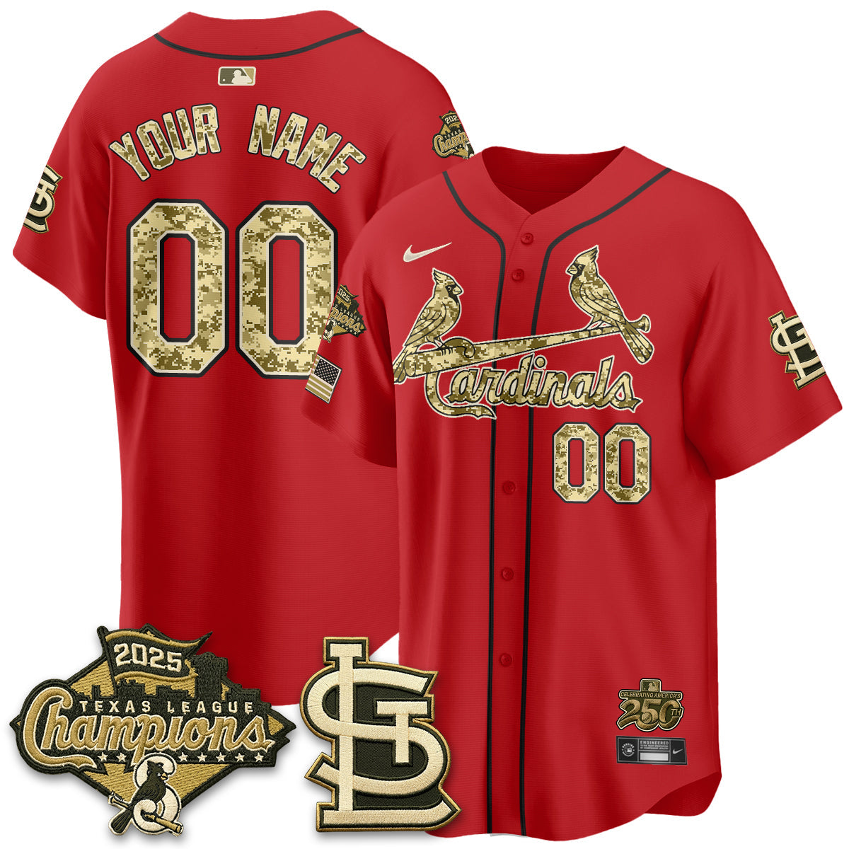 STL 2026 Armed Forces Day Custom Jersey - All Stitched