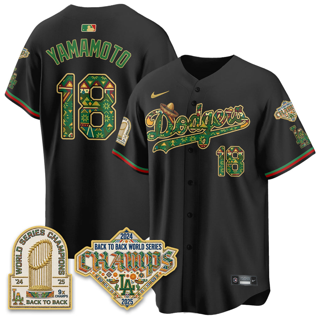 Los Angeles Dodgers x Mexican Heritage 2026 Limited Vapor Jersey - All Stitched