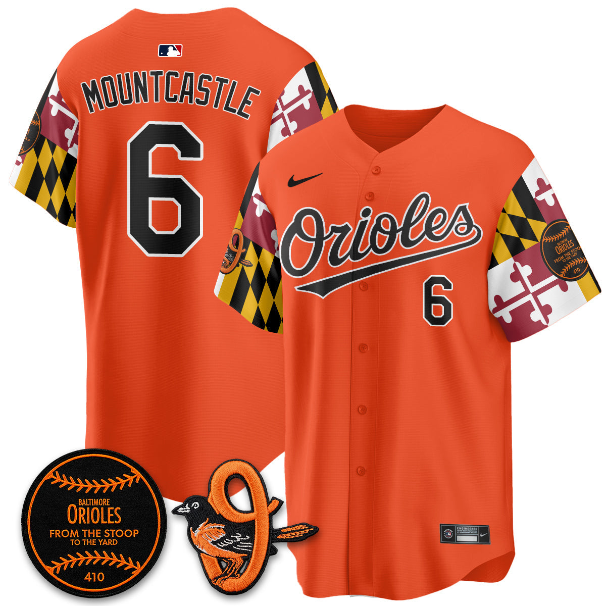 Baltimore Orioles 2026 x Maryland State Flag Vapor Jersey - All Stitched V2