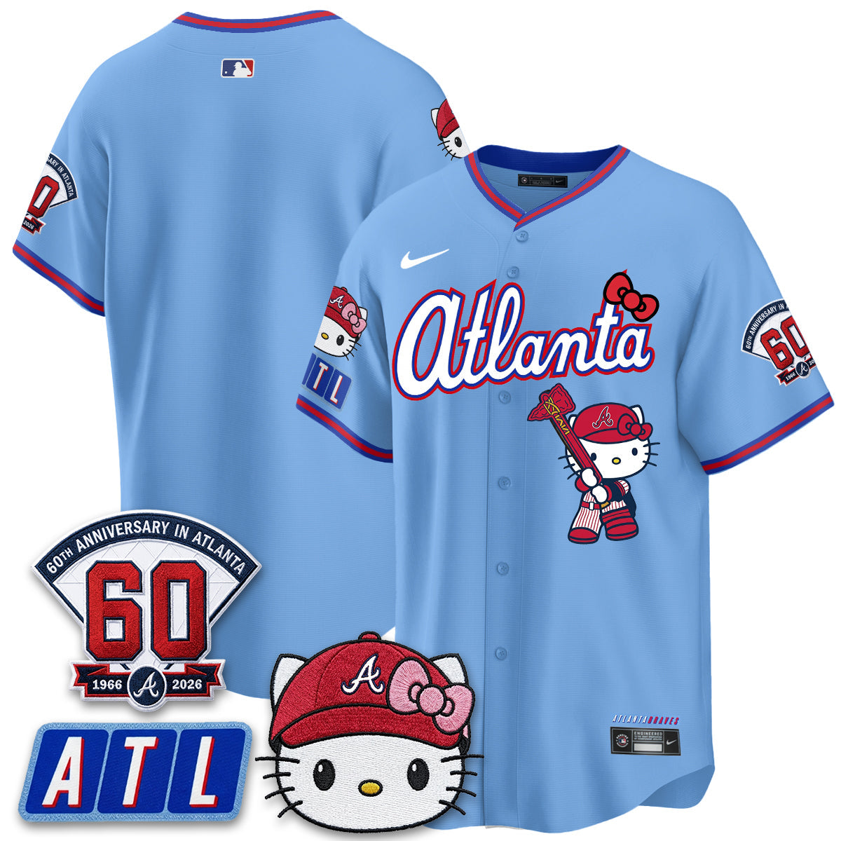 Atlanta Braves x Meow KT 2026 Vapor Limited Jersey - All Stitched
