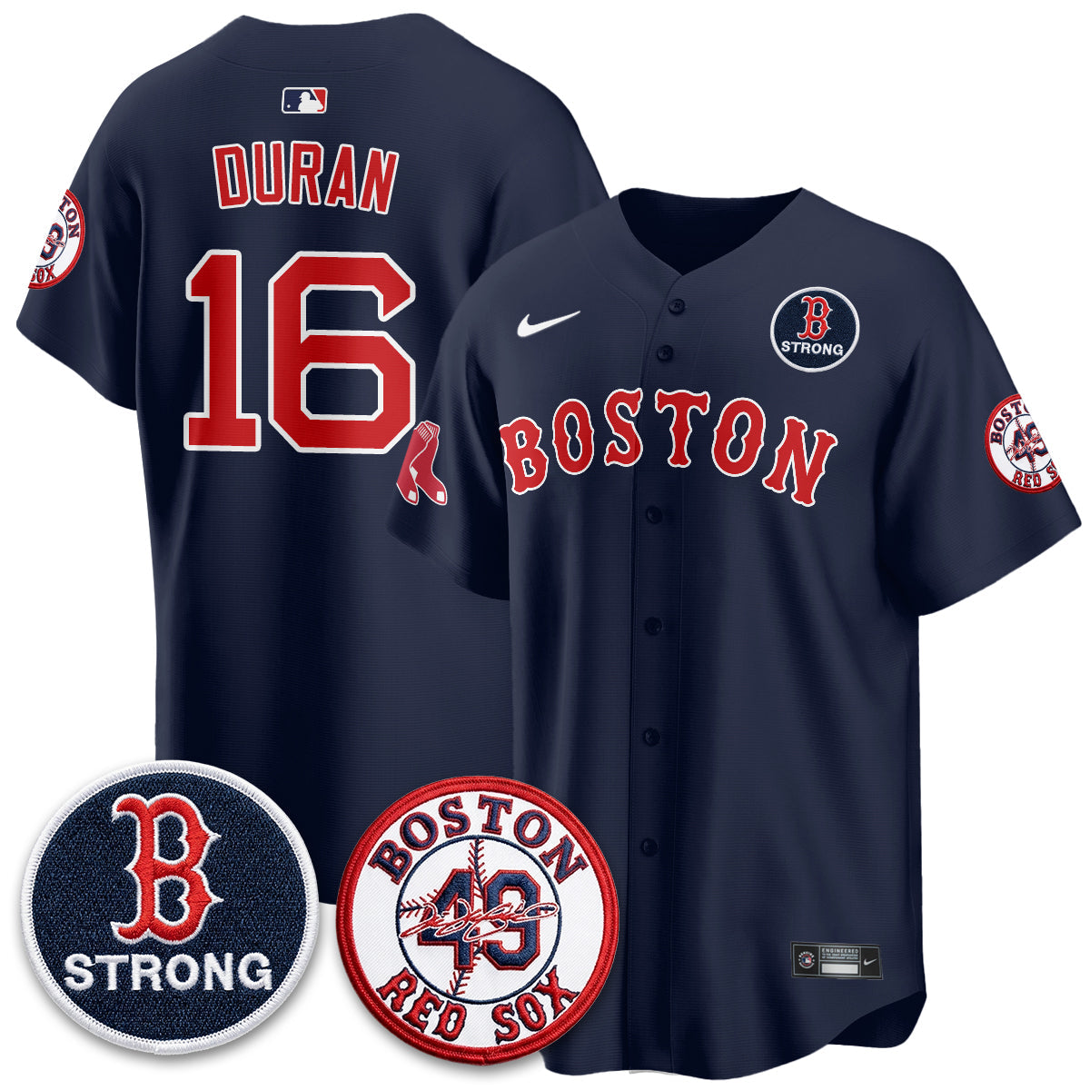 Boston Red Sox Tim Wakefield Memorial Patch Vaper Premier Limited Jersey - All Stitched V2