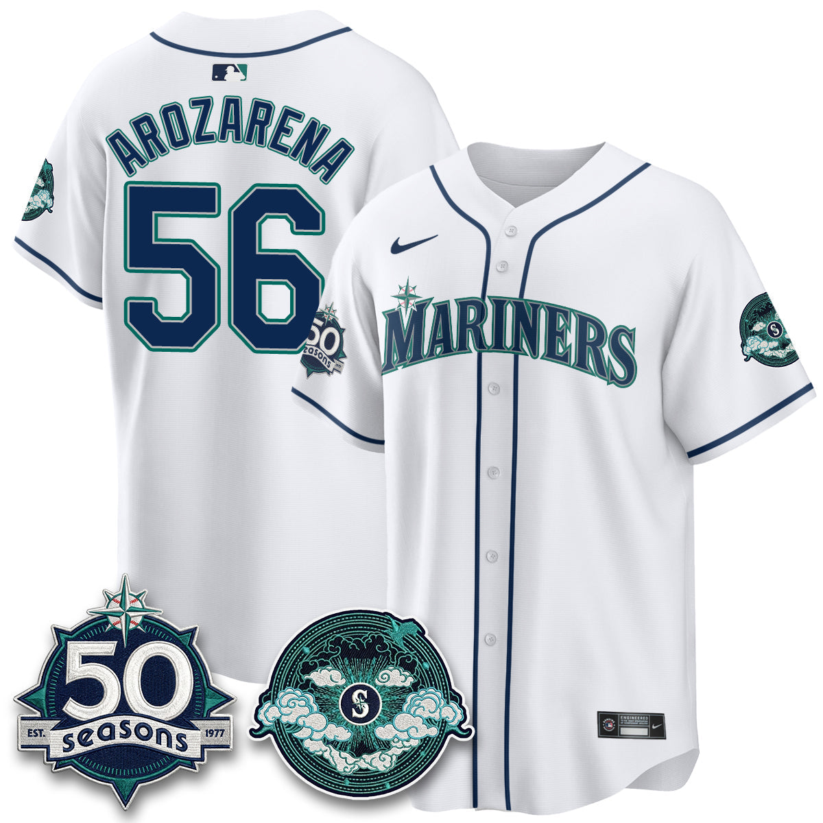 Seattle Mariners x FW Night Limited Jersey - All Stitched
