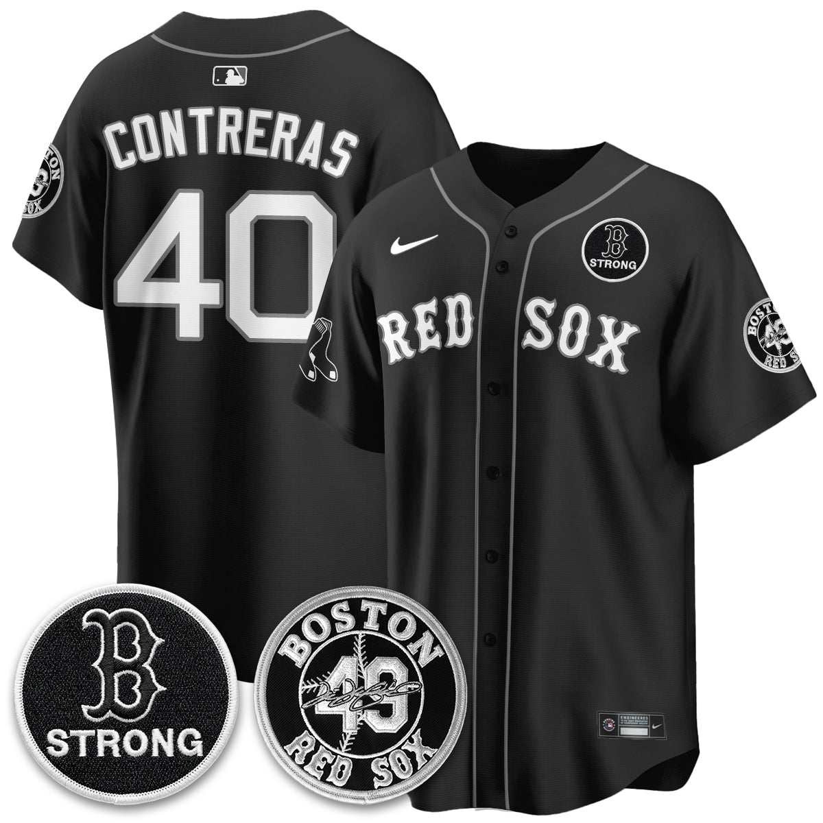 Boston Red Sox Tim Wakefield Memorial Patch Vaper Premier Limited Jersey - All Stitched V2