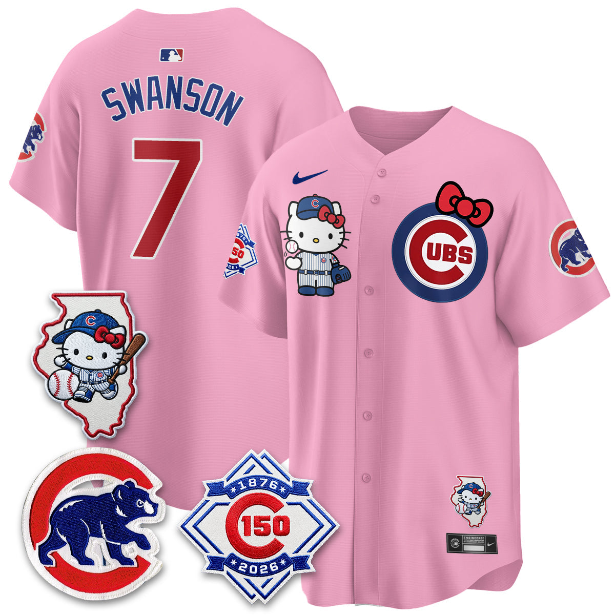 Chicago Cubs x Meow KT Vapor Premier Limited Jersey - All Stitched V2