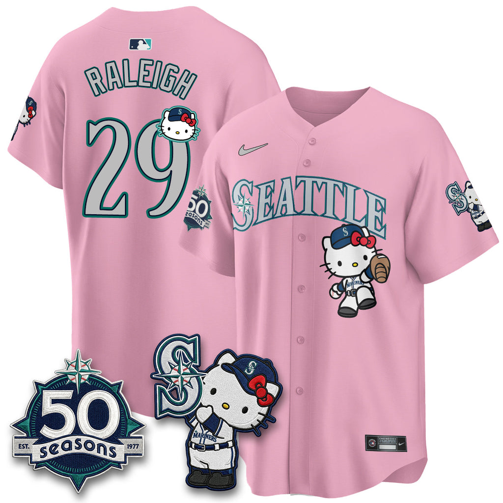 Seattle Mariners x Meow KT Night Limited Jersey - All Stitched V2