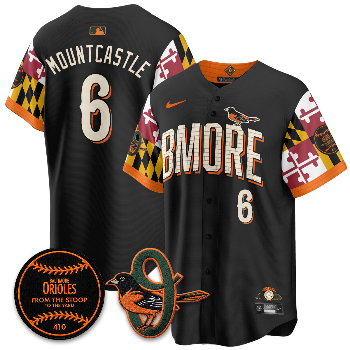 Baltimore Orioles x Maryland State Flag 2026 Vapor Jersey - All Stitched
