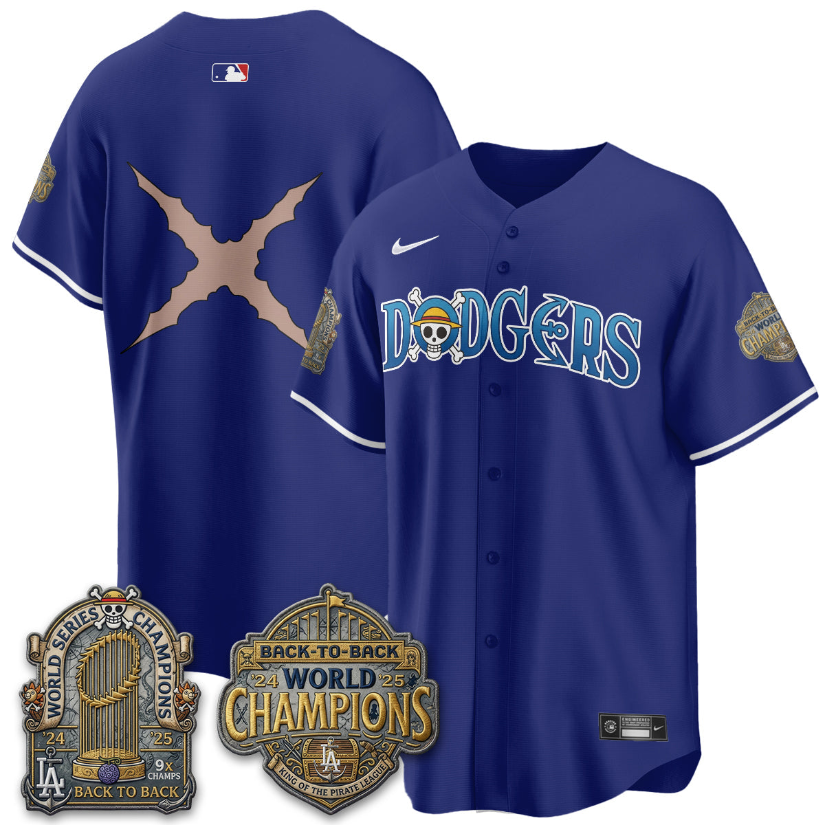 Los Angeles Dodgers Japanese Cartoon Vapor Limited Jersey - Stitched