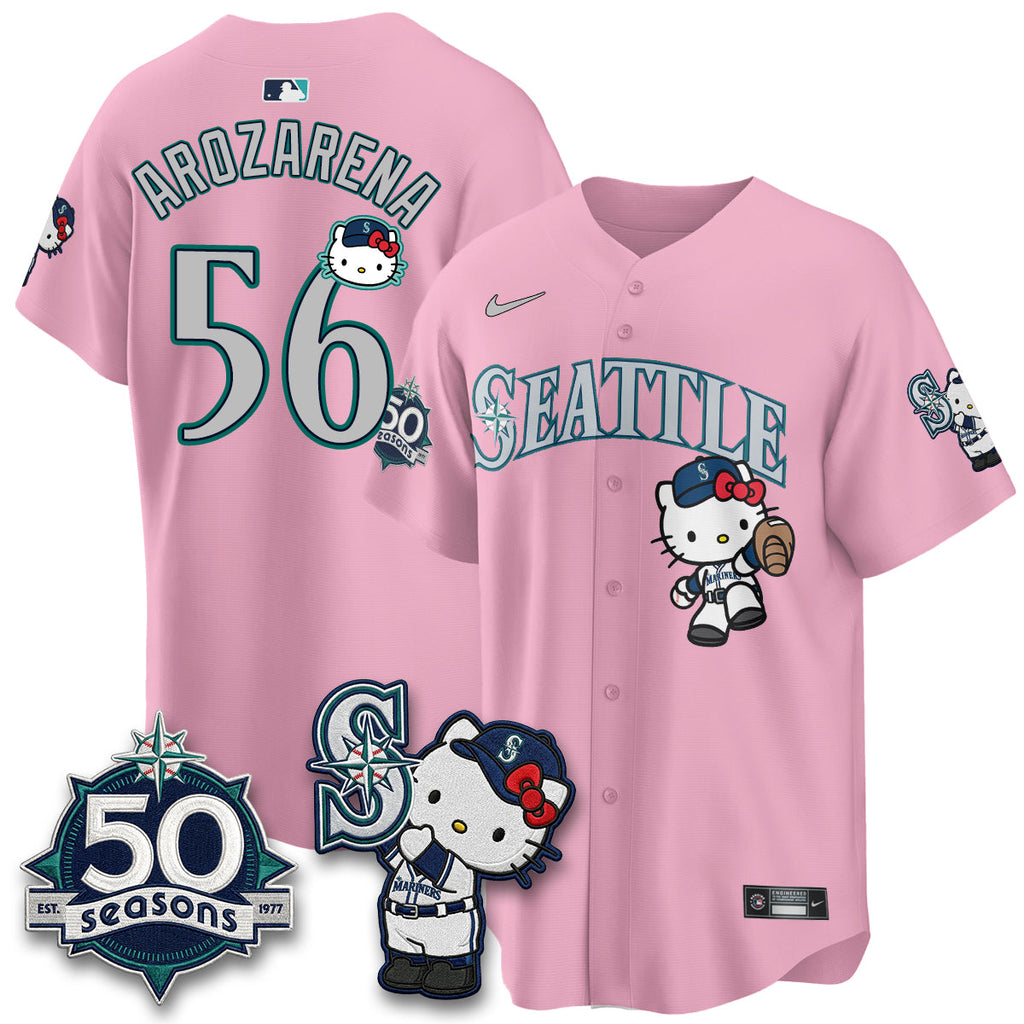 Seattle Mariners x Meow KT Night Limited Jersey - All Stitched V2