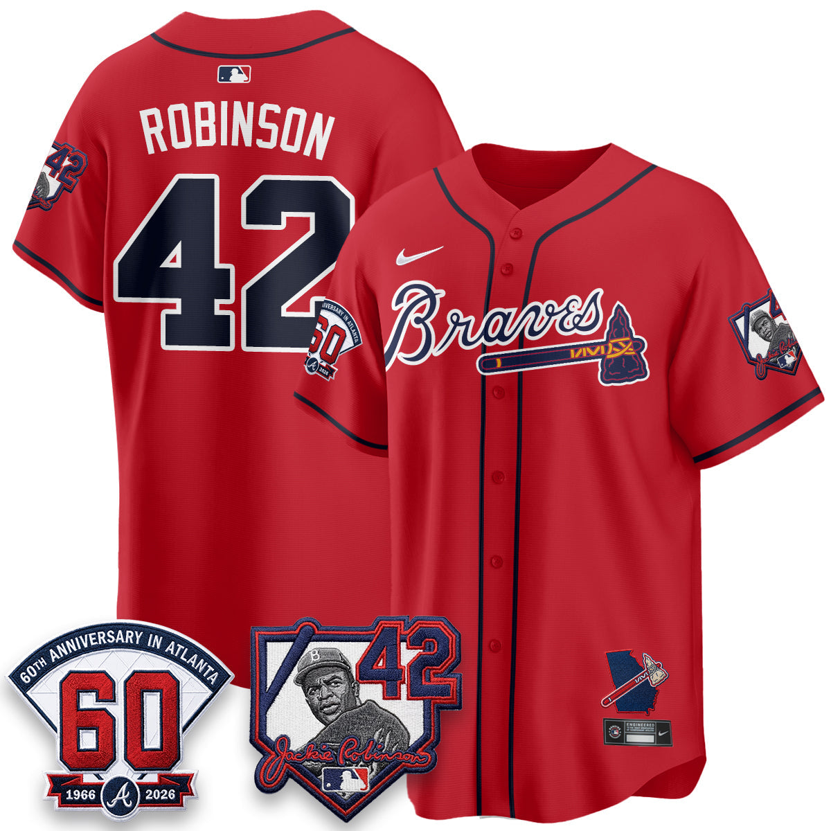 Atlanta Braves 2026 Jackie Robinson Day Vapor Limited Jersey - All Stitched