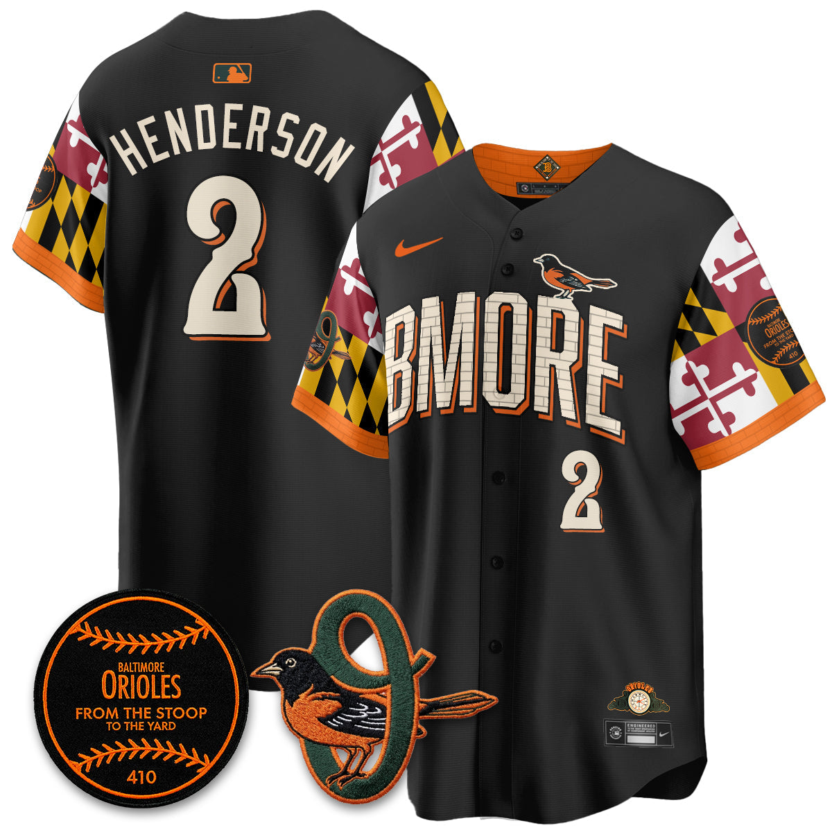 Baltimore Orioles x Maryland State Flag 2026 Vapor Jersey - All Stitched