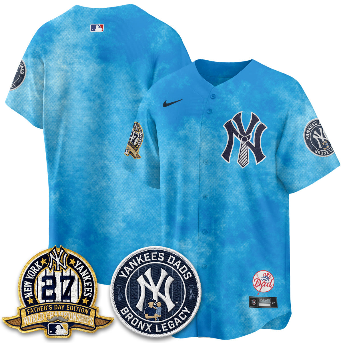 New York Yankees Happy Father's Day 2026 Jersey - Stitched