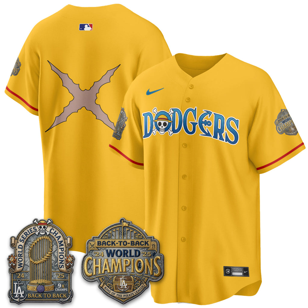 Los Angeles Dodgers Japanese Cartoon Vapor Limited Jersey - Stitched