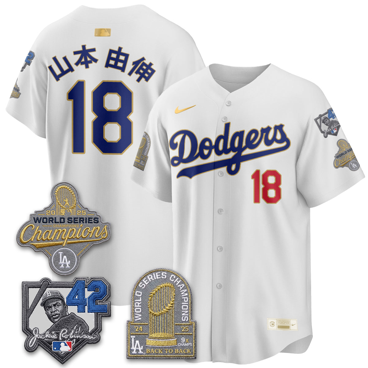 LAD 2026 Jackie Robinson New Era Vapor Limited Jersey - All Stitched