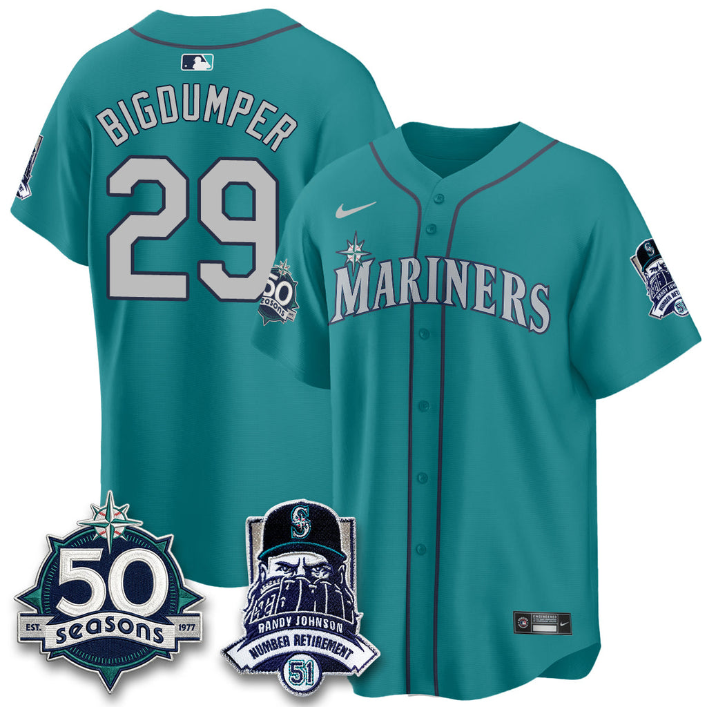 Seattle Mariners Randy Johnson Vapor Limited Jersey V2- All Stitched