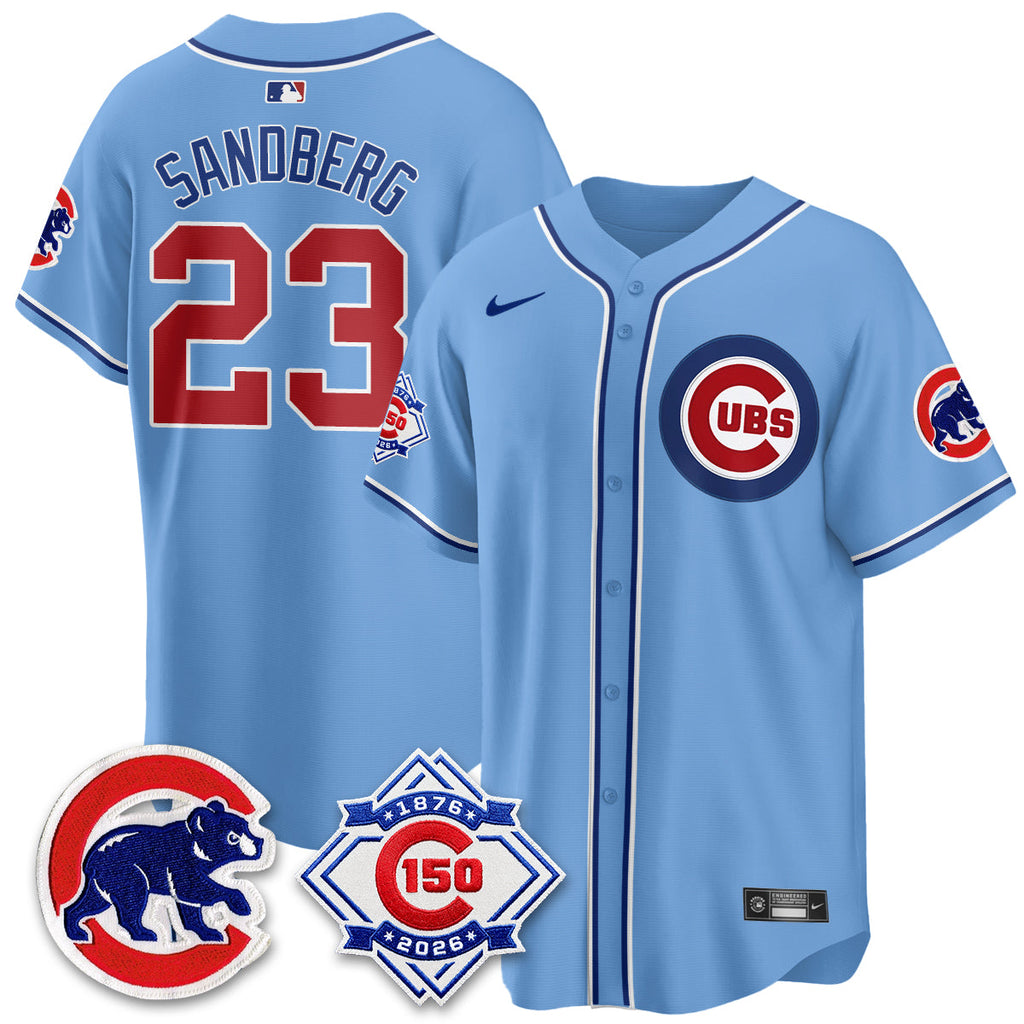 Chicago Cubs 150th Anniversary Black Out Style Vapor Premier Limited Jersey - All Stitched