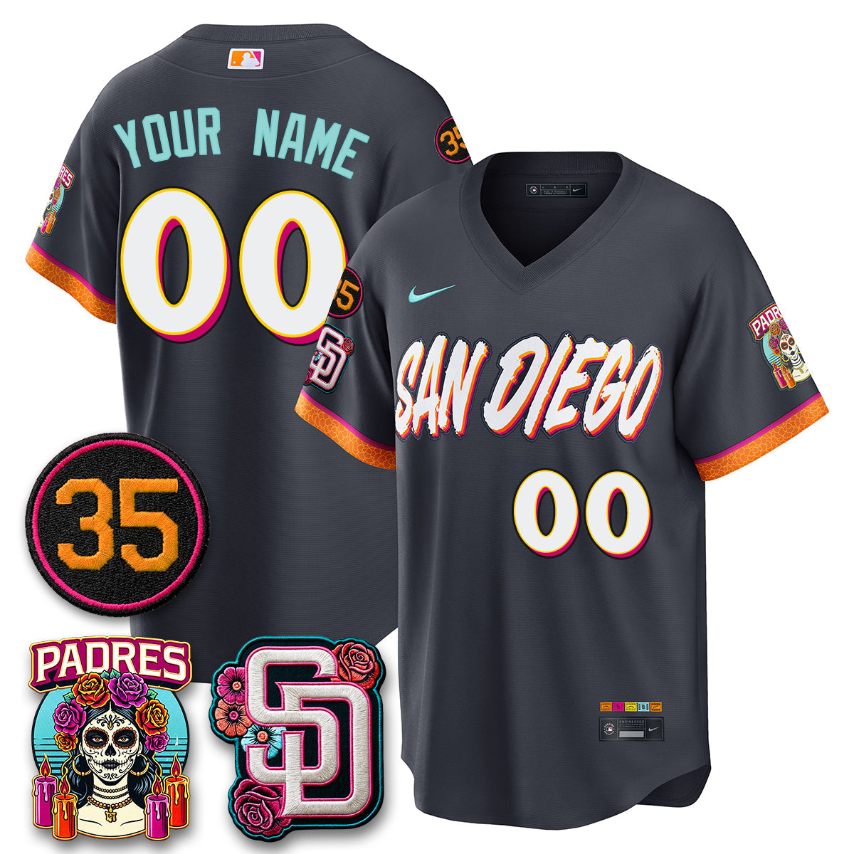 SD 2026 City Connect Vapor Limited Custom Jersey - All Stitched V3