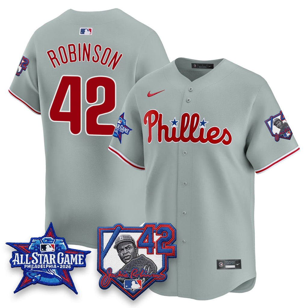 Philadelphia Phillies 2026 Jackie Robinson New Era - All Star Game Vapor Limited Jersey - All Stitched